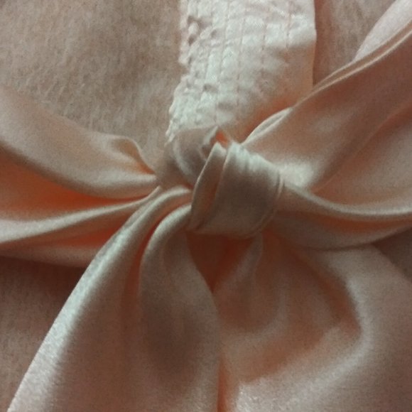 Valentino Jacket Mohair Satin Trim Tie Front Apricot Never Worn. - Picture 5 of 7